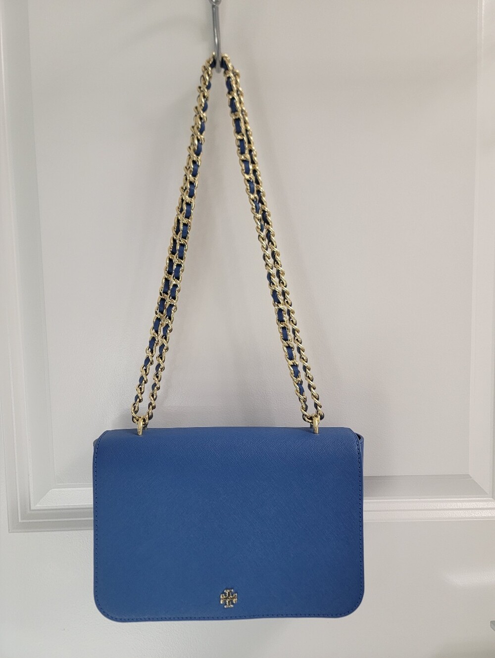Tory Burch Emerson Shoulder Bag Regal Blue – Excellent Condition